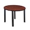 Kee Kee Square & Round Tables, Wood, Metal Top, Cherry TB36RNDCHBPBK - alternate 1